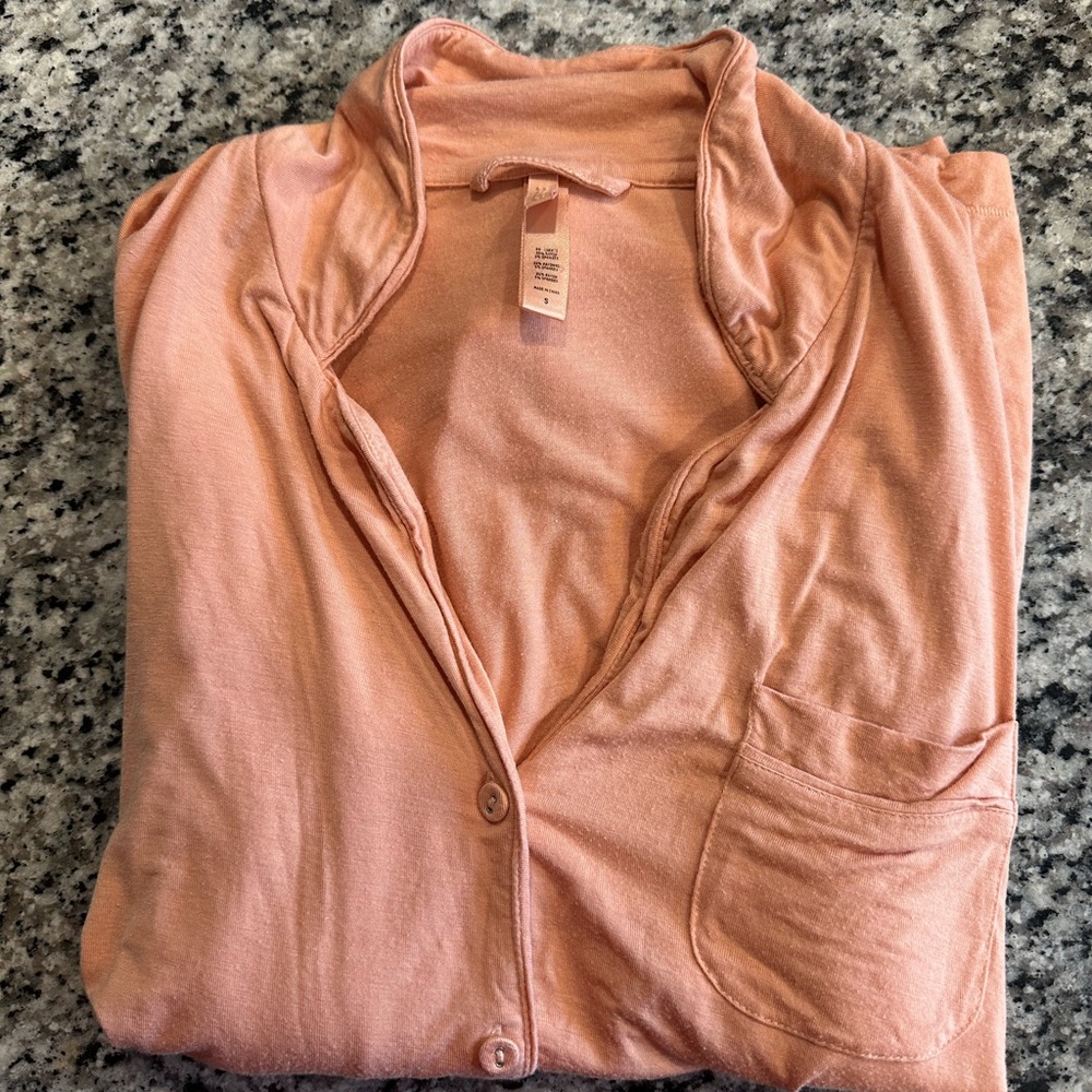 SKIMS Pink Pajama Top